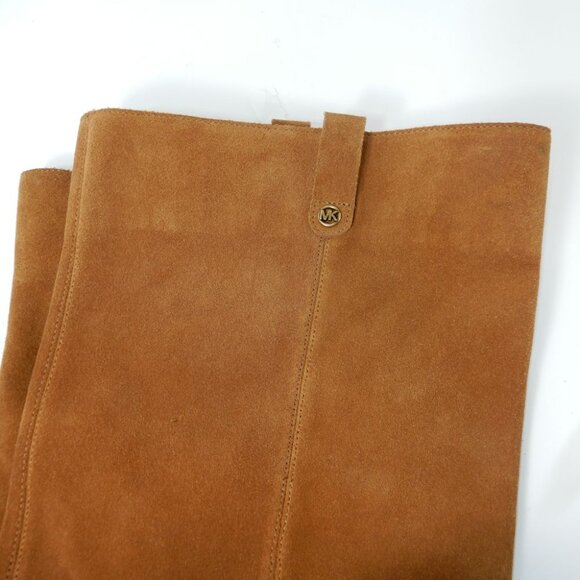 Michael Kors Harlow Over The Knee OTK BOOTS Size 9 Brown Suede Side Zip NEW $325 - Picture 12 of 15
